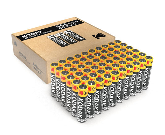 Kodak | AAA-Batterien | Triple-A-Batterien | Einweg-Batterien |Alkalibatterie, 1,5 V | 60 Stück