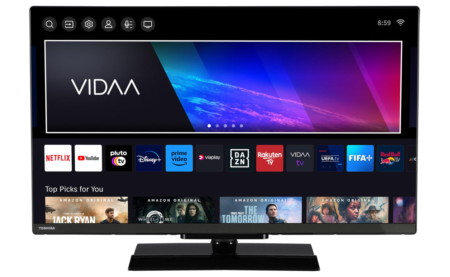 Toshiba 32WV3E63DAZ 32 Zoll Fernseher/VIDAA Smart TV (HD Ready, HDR, Triple-Tuner, Bluetooth, Dolby Audio) [2024]