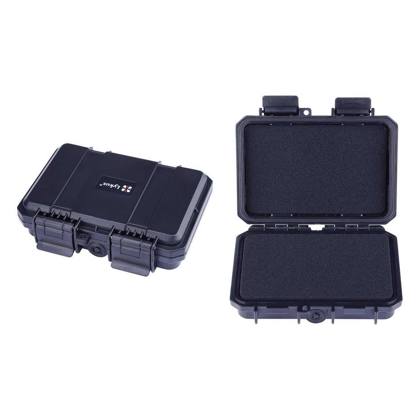 Lykus HC-1410 wasserabweisend Mini Koffer Trockenbox mit anpassbar Schaumstoff, Innengröße 14x9x3,7 cm