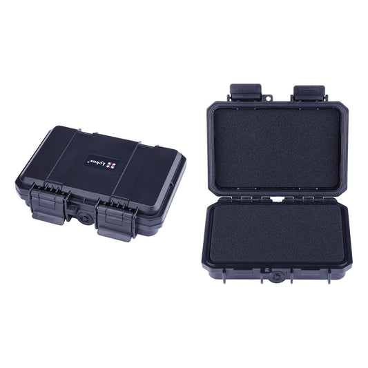 Lykus HC-1410 wasserabweisend Mini Koffer Trockenbox mit anpassbar Schaumstoff, Innengröße 14x9x3,7 cm