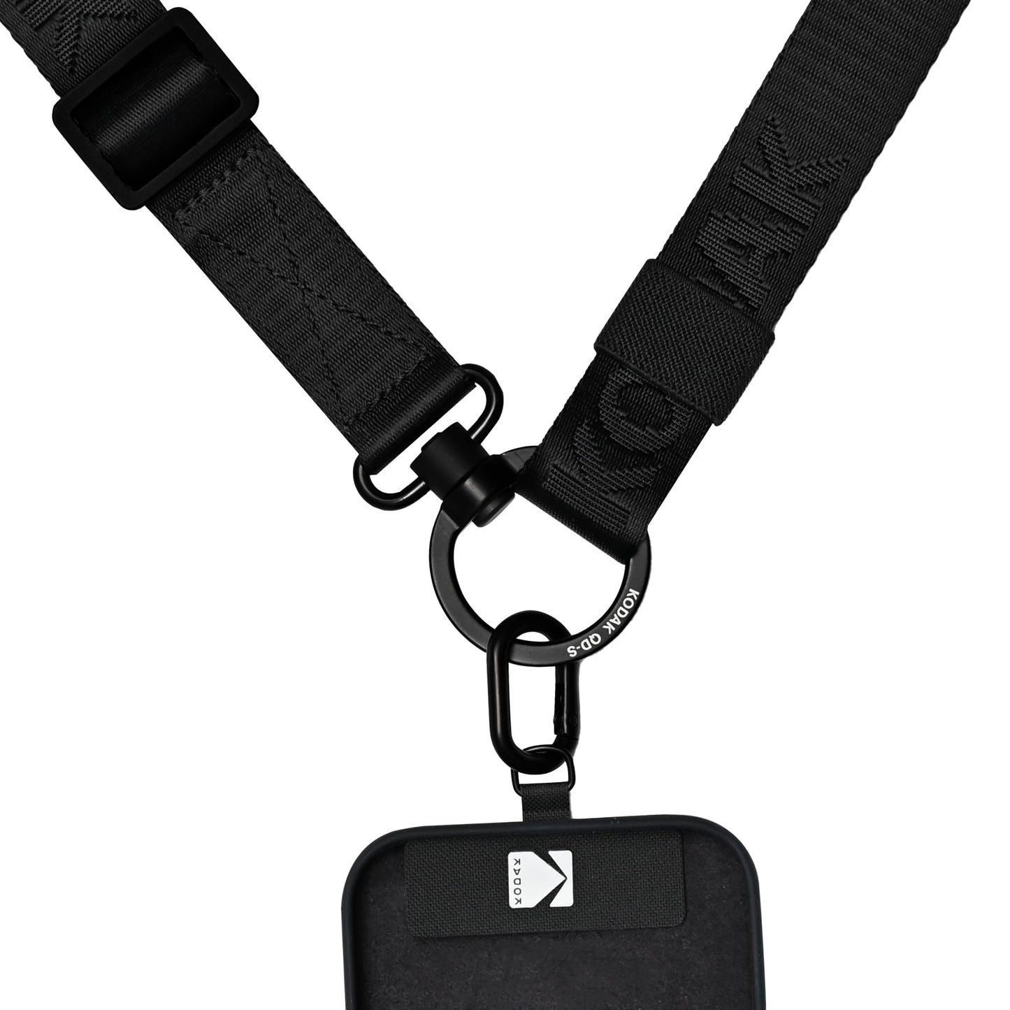 KODAK Multi-Purpose Camera Strap Mehrzweck-Kameragurt (Schwarz) -Schnellverschluß,Einstellbar,Leichte,Langlebige Metall Drehgelenke,Nacken-Schultergurt für Spiegelreflexkamera,Kompaktkamera,Smartphone