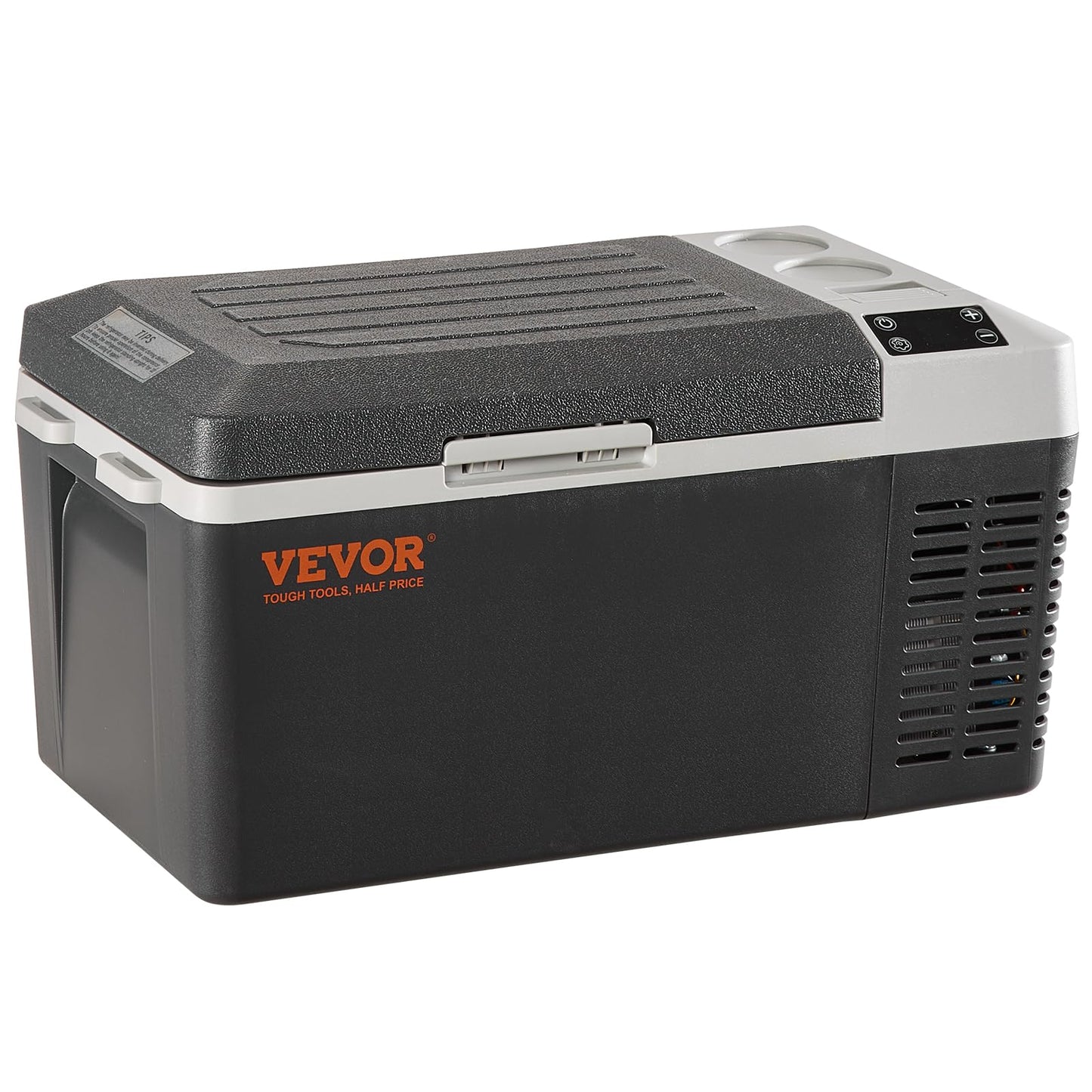 VEVOR 20 L Kühlbox 12/24 V Tragbarer Kühlschrank, Elektrische Gefrierbox Klein Gefrierschrank -20~10 ℃, Elektrische Kompressor Kühlbox 580 x 330 x 310 mm für Auto, Camping, Lkw, Boot usw.
