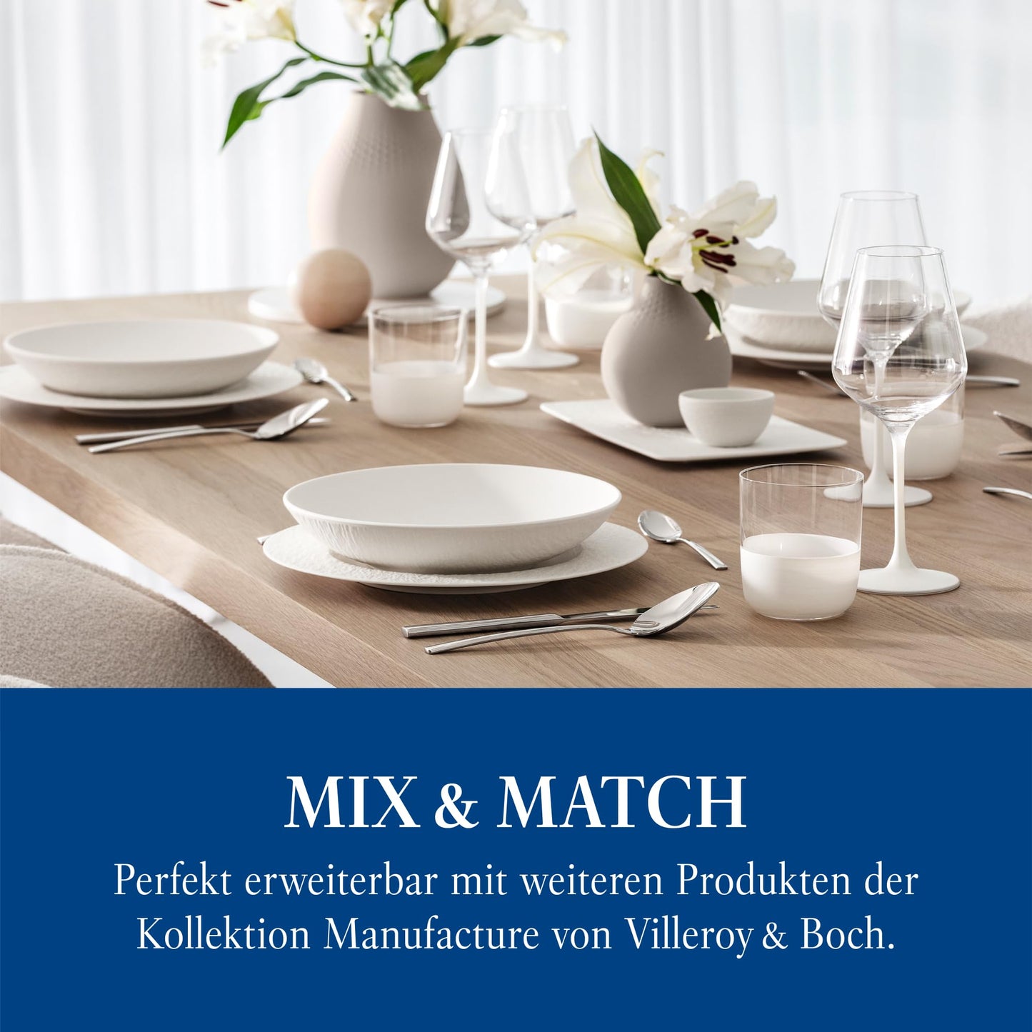 Villeroy & Boch – Manufacture Rock blanc Whisky-Tumbler Set 4 teilig Weiß, Whiskeybecher, Whiskey Gläser Set, Bargläser, Außergewöhnliche Gläser, Handbemalte Whiskeygläser, Kristallglas