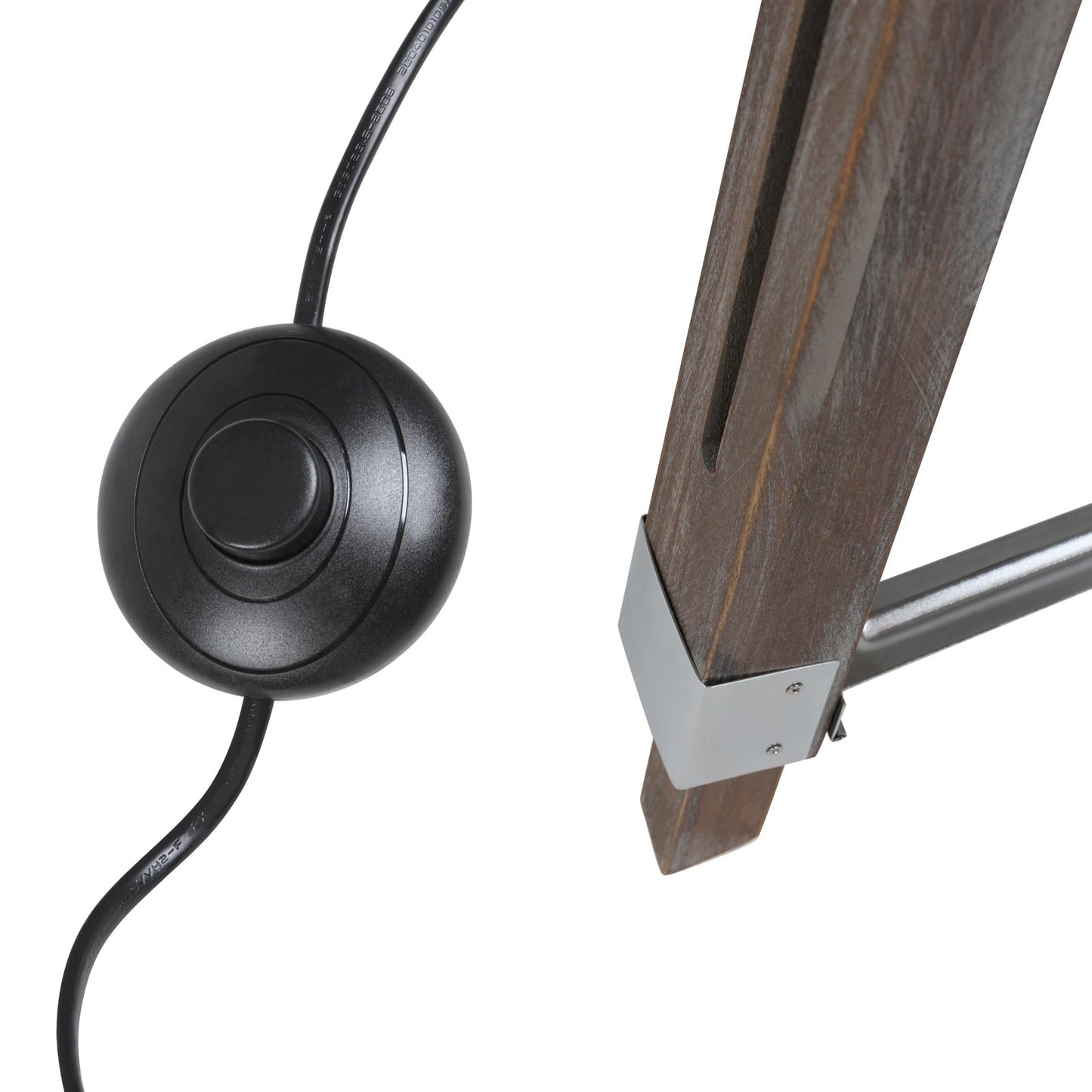 Jago® Stehlampe mit Stativ aus Holz - LED, E27, Höhenverstellbar max. 148 cm, Vintage, Farbwahl - Tripod Lampe, Dreifuss Stehleuchte, Standleuchte, Studiolampe (Antikes Holz)