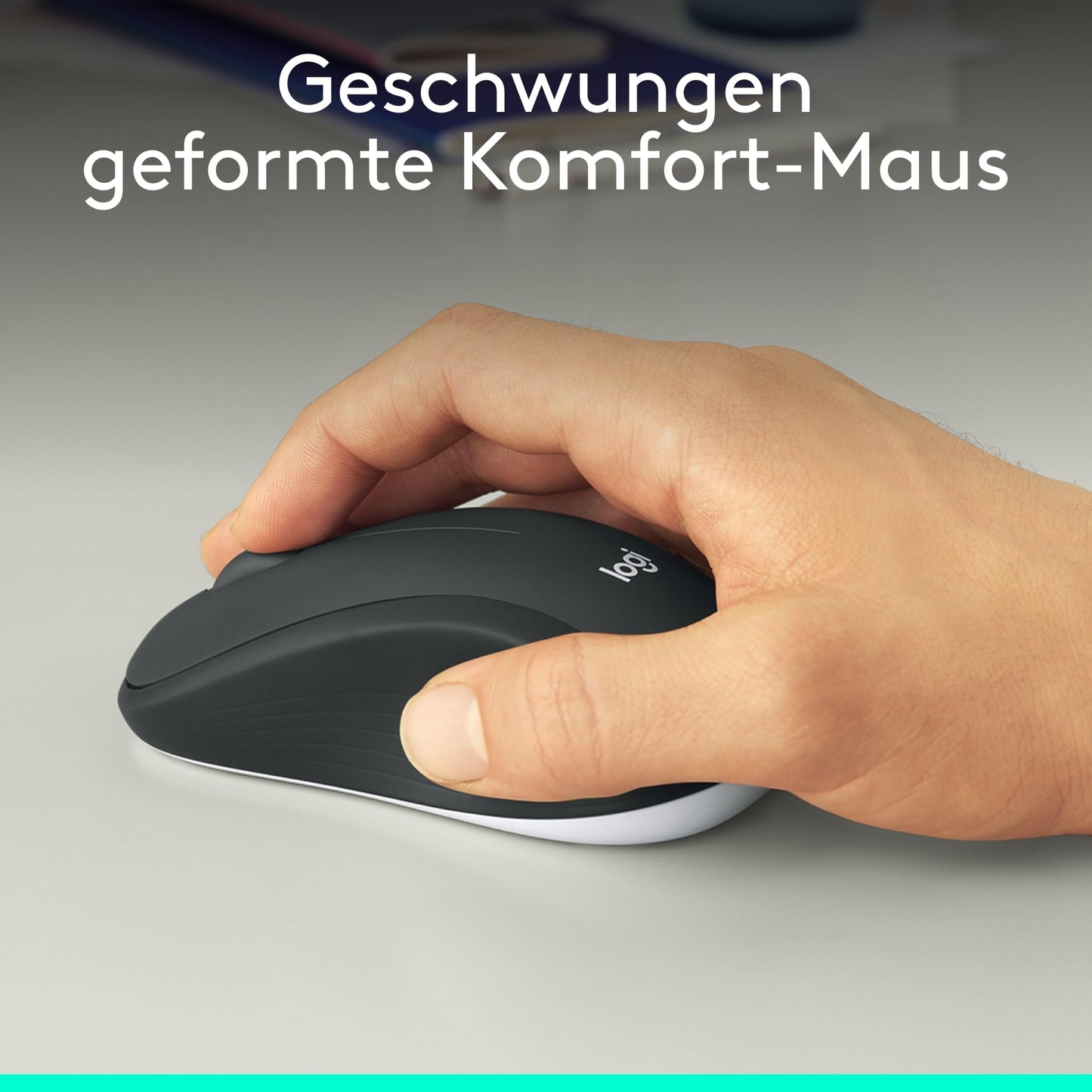 Logitech MK540 Advanced Kabellose Tastatur und Maus Combo für Windows, 2,4 GHz Unifying USB-Empfänger, Sondertasten, 3 Jahre Batterielaufzeit, Für PC, Laptop, QWERTZ-Layout - Schwarz