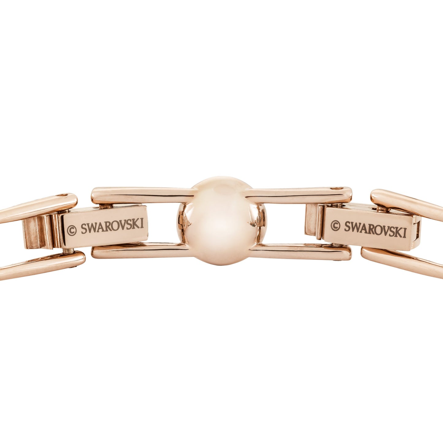 Swarovski Una Angelic Armband, Rund, Weiss, Roségold-Legierungsschicht