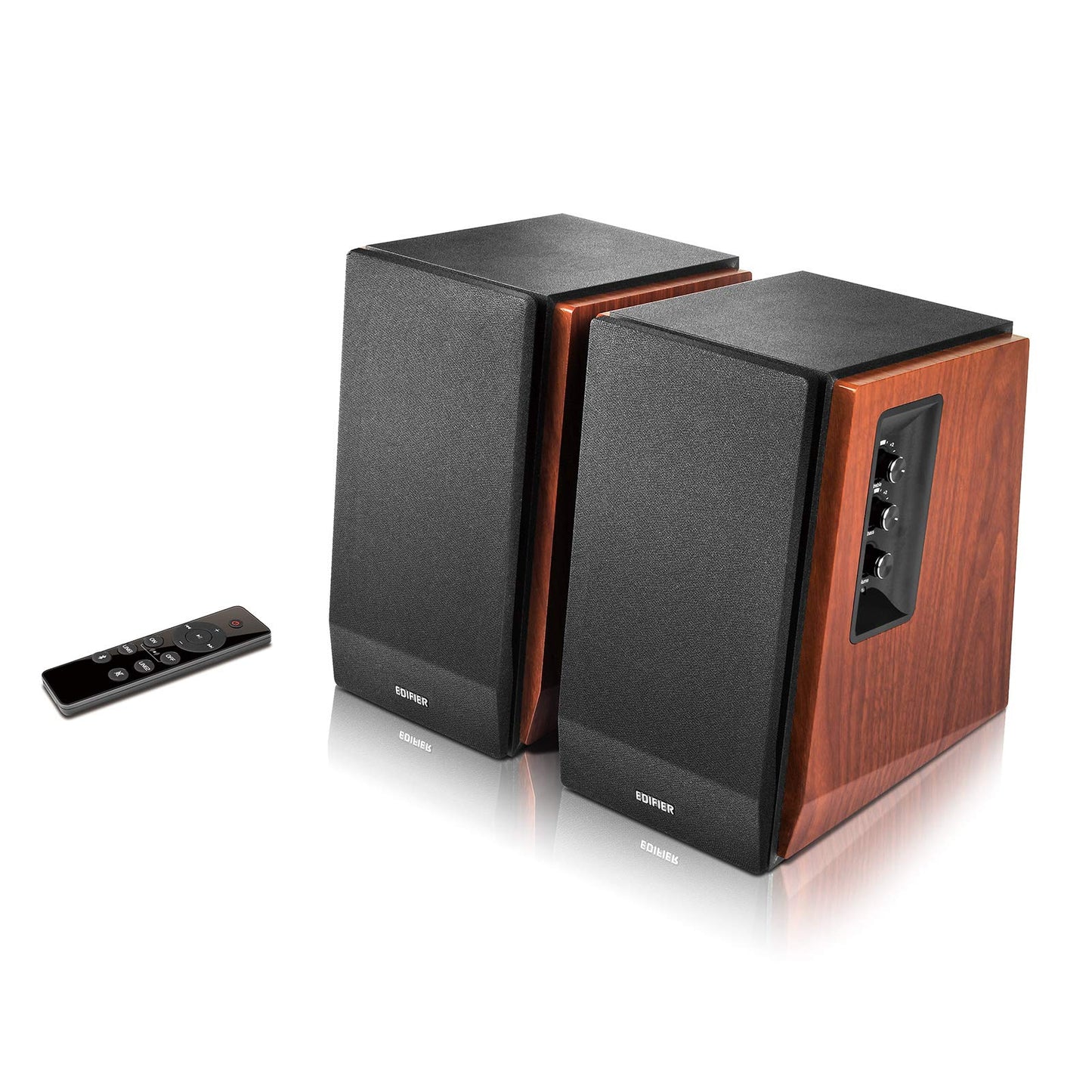 Edifier R1700BTs Aktive Lautsprecher - Bluetooth v5.0, 2.0 Drahtlose Nahfeld Studio - 66w RMS mit Subwoofer Ausgang - Holzgehäuse, Braun