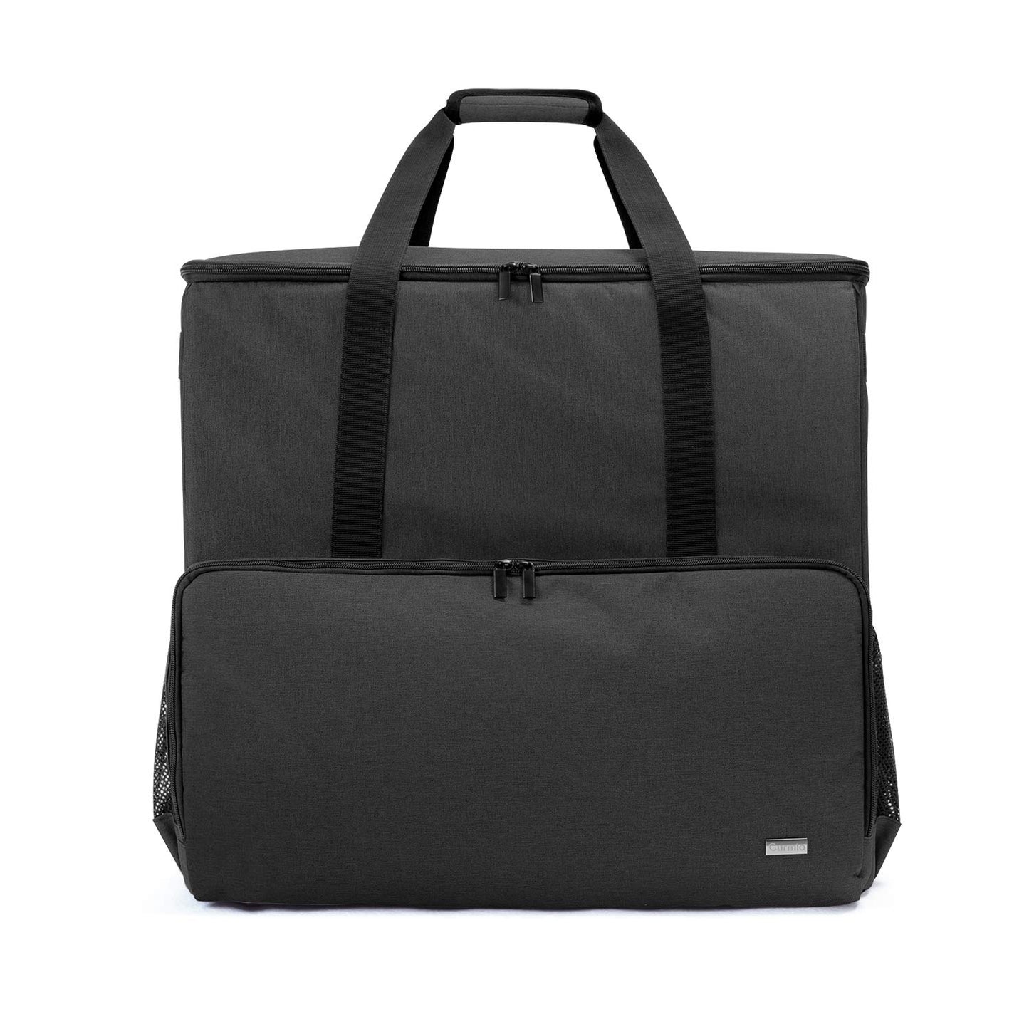 CURMIO Reisetasche für Desktop Computer, Tragetasche für Computer PC-Gehäuse, Tastatur, Kabel usw, PC Transport- & Aufbewahrungstasche für Gamer/Multimedia/Office/Büro, (NUR MIT Tasche), Schwarz