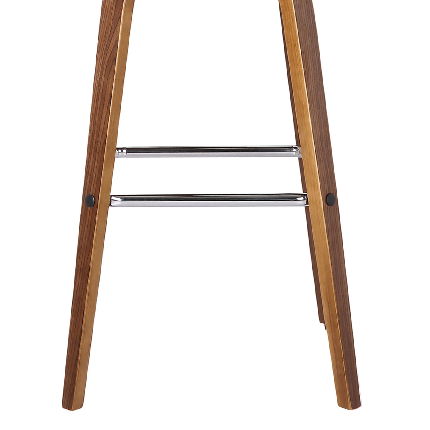 Armen Living lcvibagrwa30 Vienna 76,2 cm Bar Höhe Barhocker in GRAU Kunstleder und Walnuss Holz-Finish