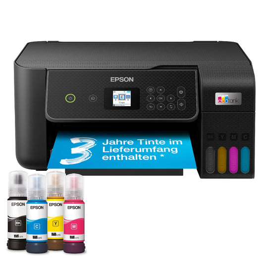 Epson EcoTank ET-2870 A4-Multifunktions-Wi-Fi-Tintentankdrucker, mit einem im Lieferumfang enthaltenen Vorrat an Tinten bis zu 3 Jahren