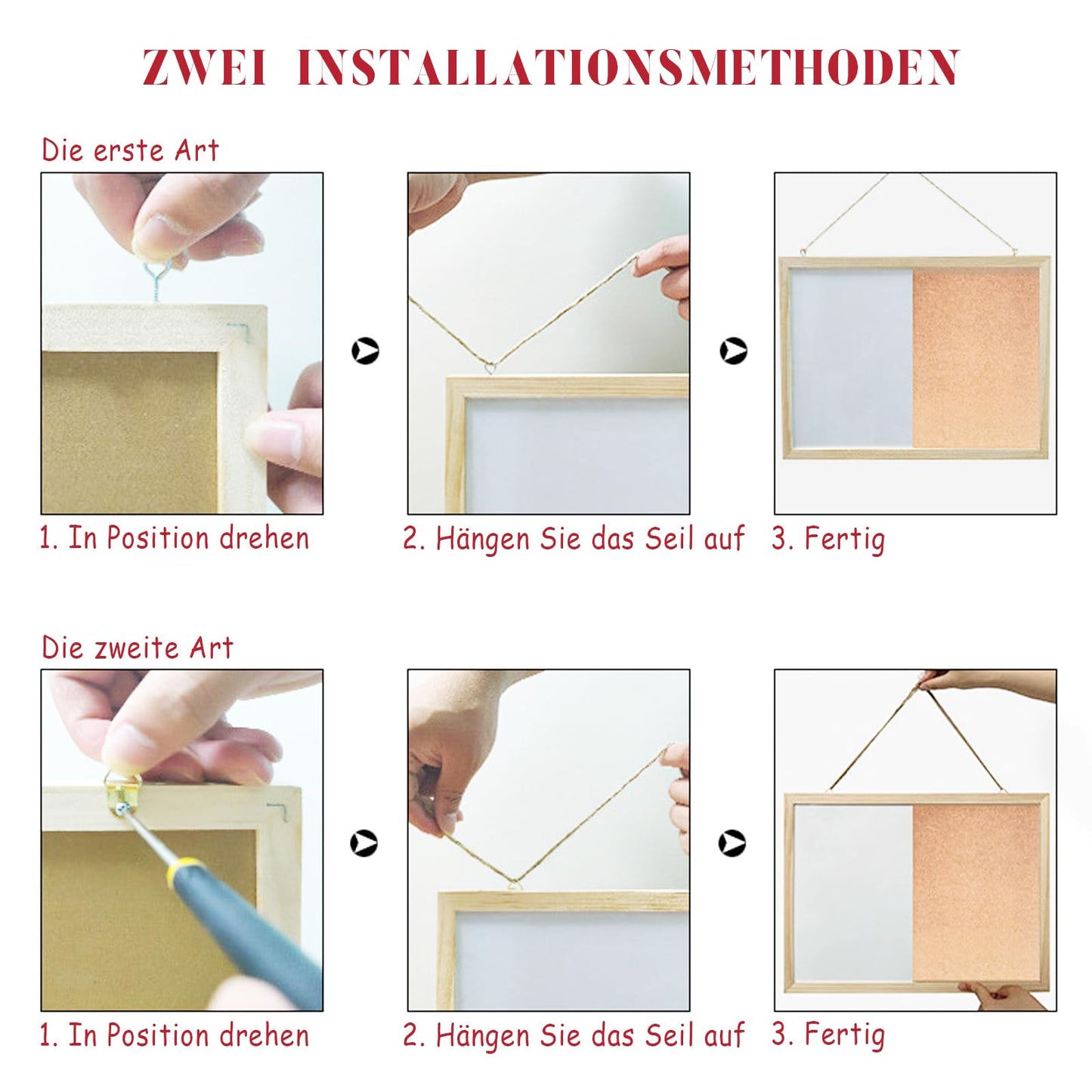 Pinnwand Korktafel, Magnetisches Whiteboard, Kleine, Trocken Abwischbare Pinnwand, 30x40cm Wandtafel, Vision Boards, Memoboard, Pinnwand für Wände, Zuhause, Büro, Wohnheim, Ziel, Remote-Job, 1 Stück