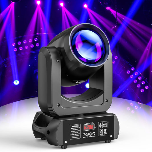 150W Moving Head LED DMX Bühnenlicht 8 GOBO Rotierender RGBW Spot Beam DJ Licht Ton aktiviert Scheinwerfer für Weihnachten Disco Konzert Party Hochzeiten