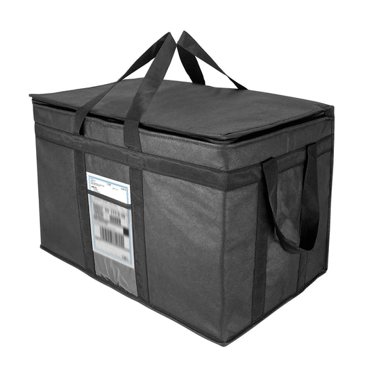 XXXL-Larger isolierte Kühltaschen mit Reißverschluss, wiederverwendbare Einkaufstaschen halten Lebensmittel heiß oder kalt, ideal für Catering, Lebensmitteltransport, 58,1 cm B x 38,1 cm H x 35,6 cm T