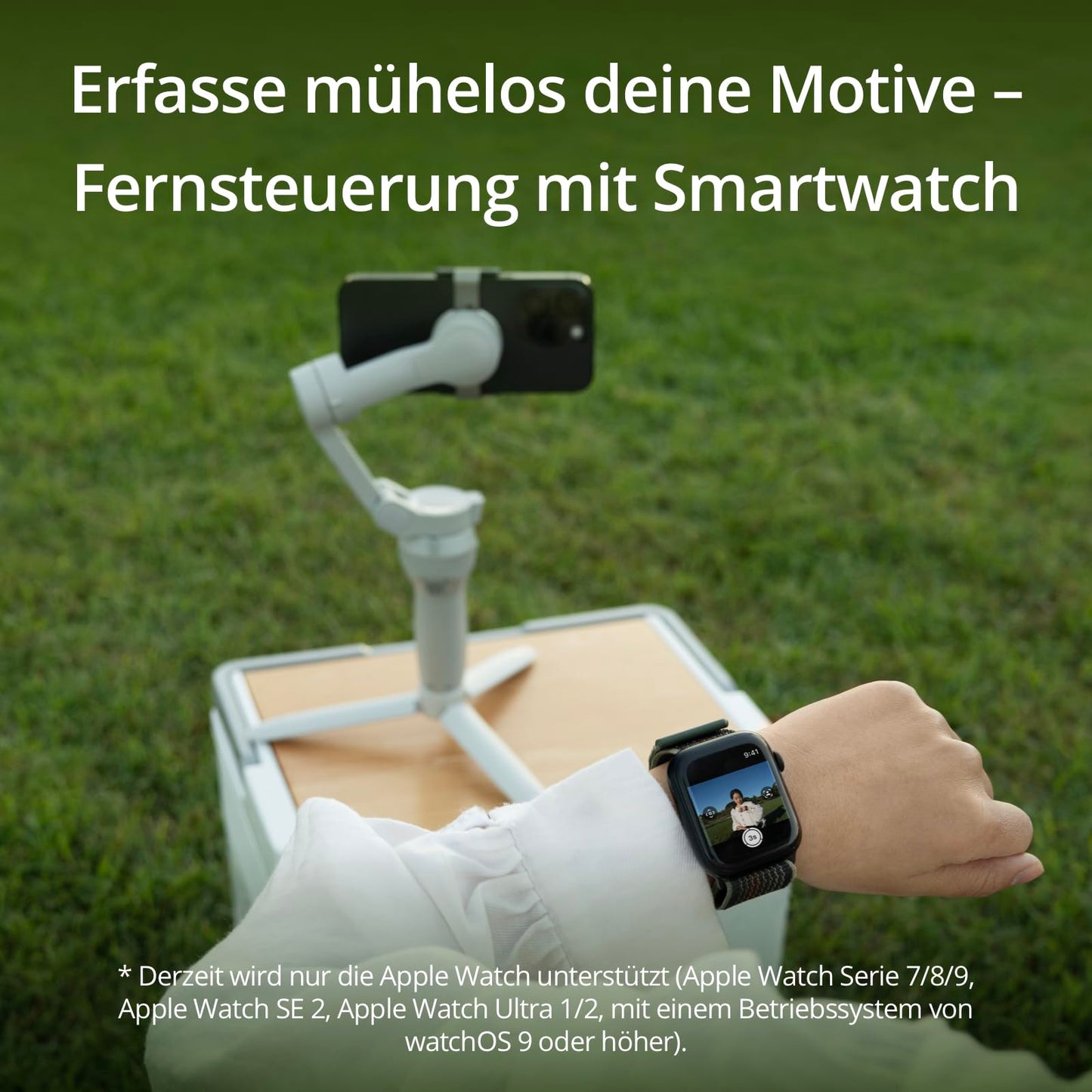 DJI OSMO Mobile SE Smartphone-Gimbal, 3-Achsen-Stabilisierung, handlich und, Android- iPhone-Gimbal mit ShotGuides, ActiveTrack 5.0, Vlog-Stabilisator, Athens Grau
