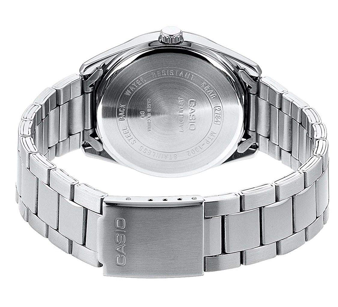 Casio Herren-Armbanduhr MTP-1302PD-2AVEF, Silber/Blau