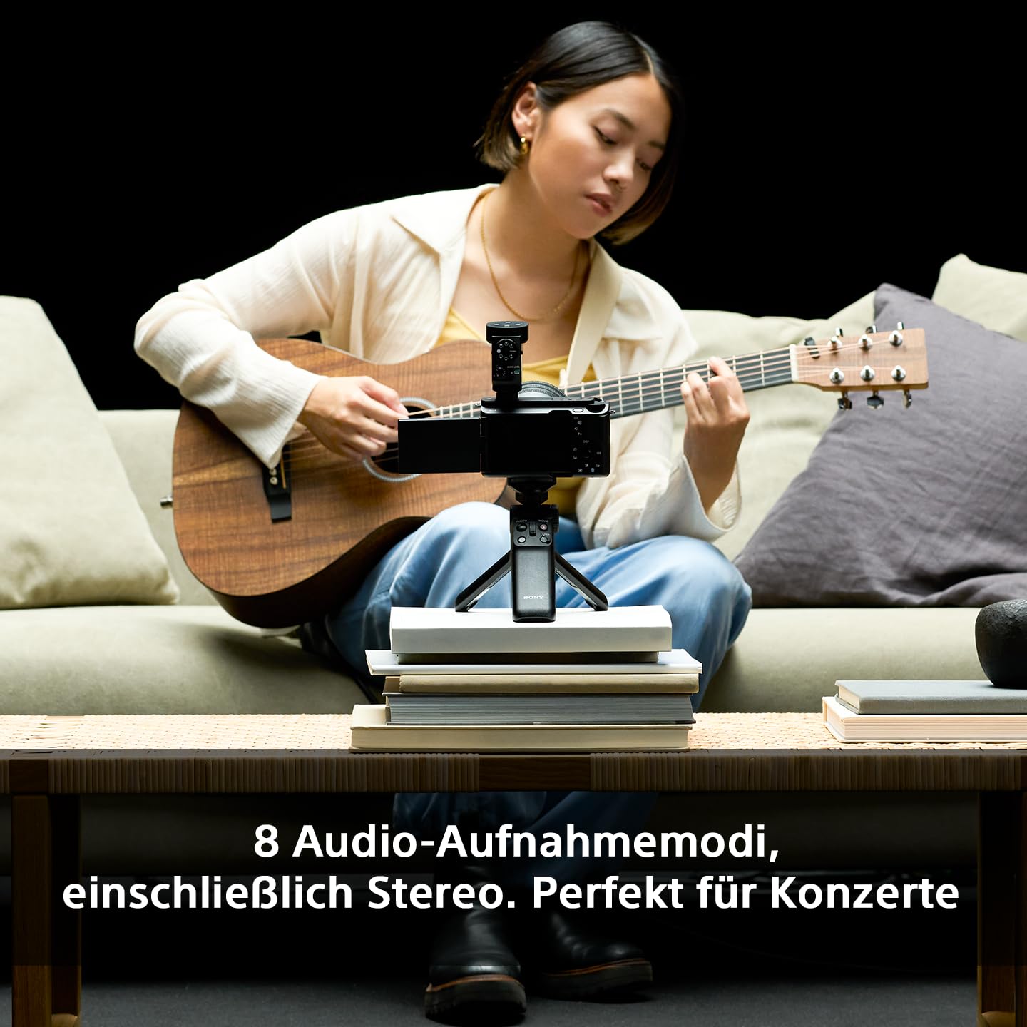 Sony ECM-M1, Kabelloses Shotgun Mikrofon, 8 Audioaufnahme-Modi, Kompakt & Leicht, Ideal für Kameras, Vlogs, Content Kreation, Musik, Streaming