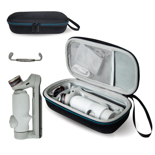 XINGFUDAO Hartschalenkoffer kompatibel mit Insta 360 Flow Pro/Insta 360 Flow AI-Powered Smartphone Stabilizer Set, Stoßfest Schützende Selfie Stick Tasche mit Band Leicht zu Tragen für Die Reise