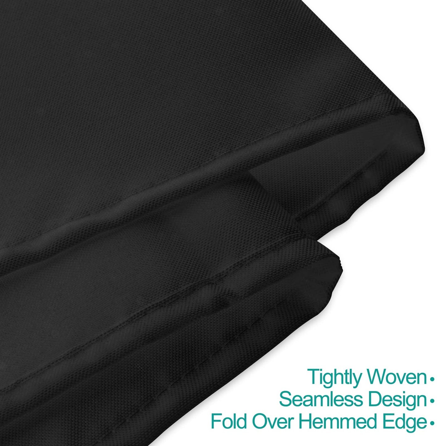 EMART Tischdecke, rechteckig, Motiv schwarz