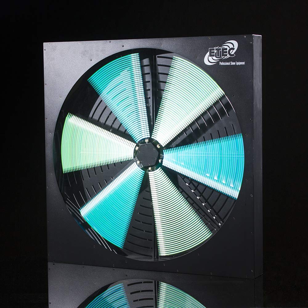 ETEC Professional LED Fan 7070 RGB DMX Ventilatoreffekt Rotation Veranstaltung Event Bühne Festival DJ Party Disco Lichteffekt