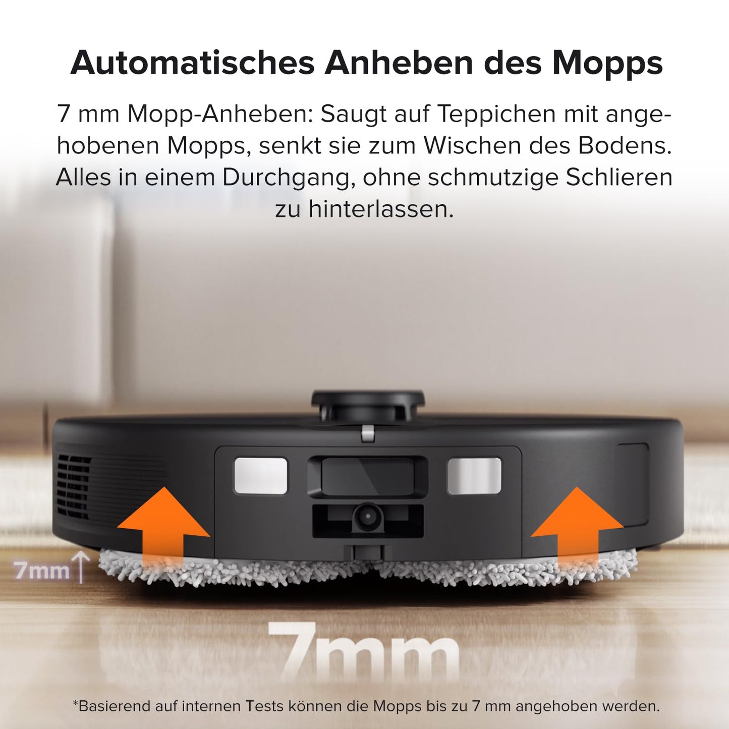 roborock Qrevo Saugroboter mit Wischfunktion Absaugstation 5500 Pa Saugkraft, 3D-Kartierung, Doppeldrehmopps Wischroboter automatische Wasser-Befüllung, Entleerung, Staubbeutel-Entleerung, Reinigung