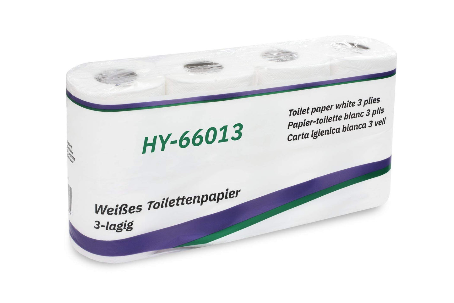 Hypafol Toilettenpapier motivgeprägt, 3-lagig | Vorteilspack mit 192 Rollen Klopapier | extra weich und reißfest | Vorratspack, 24 x 8 Rollen | aus hochwertigem super weißem Zellstoff