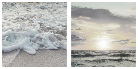 murando Wandbilder XXL 120x80 cm - Vlies Leinwandbild 1 tlg Leinwand Bilder Wand Deko Bilder Wohnzimmer Bild Schlafzimmer Leinwandbilder Wandbild Groß Design - Meer Landschaft Strand c-C-10019-b-a