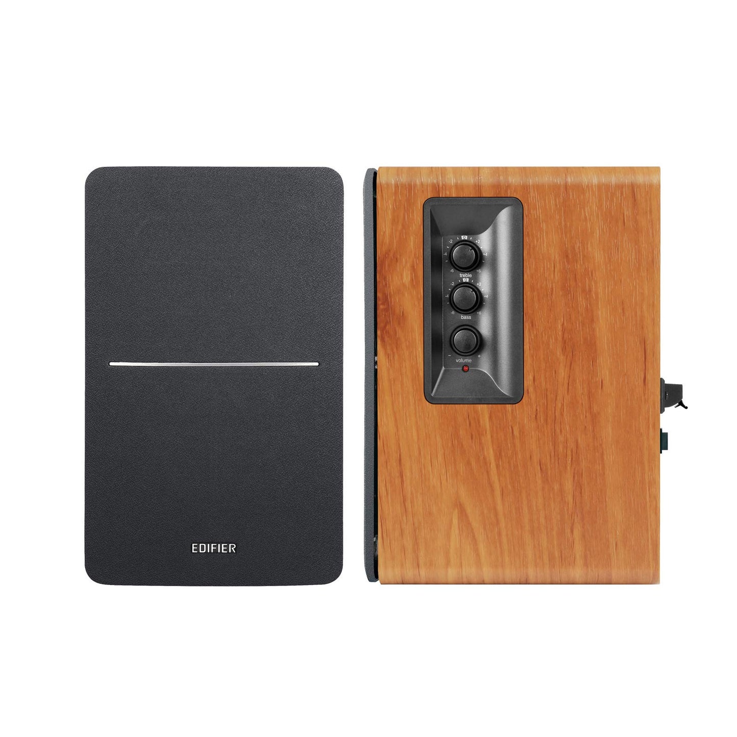 Edifier R1280Ts Verstärke Lautsprecher - 2.0 Stereo Aktive Nahfeldlautsprecher - Studio Monitor Lautsprecher - 42 Watts RMS mit Subwoofer Ausgang - Holzgehäuse, Braun