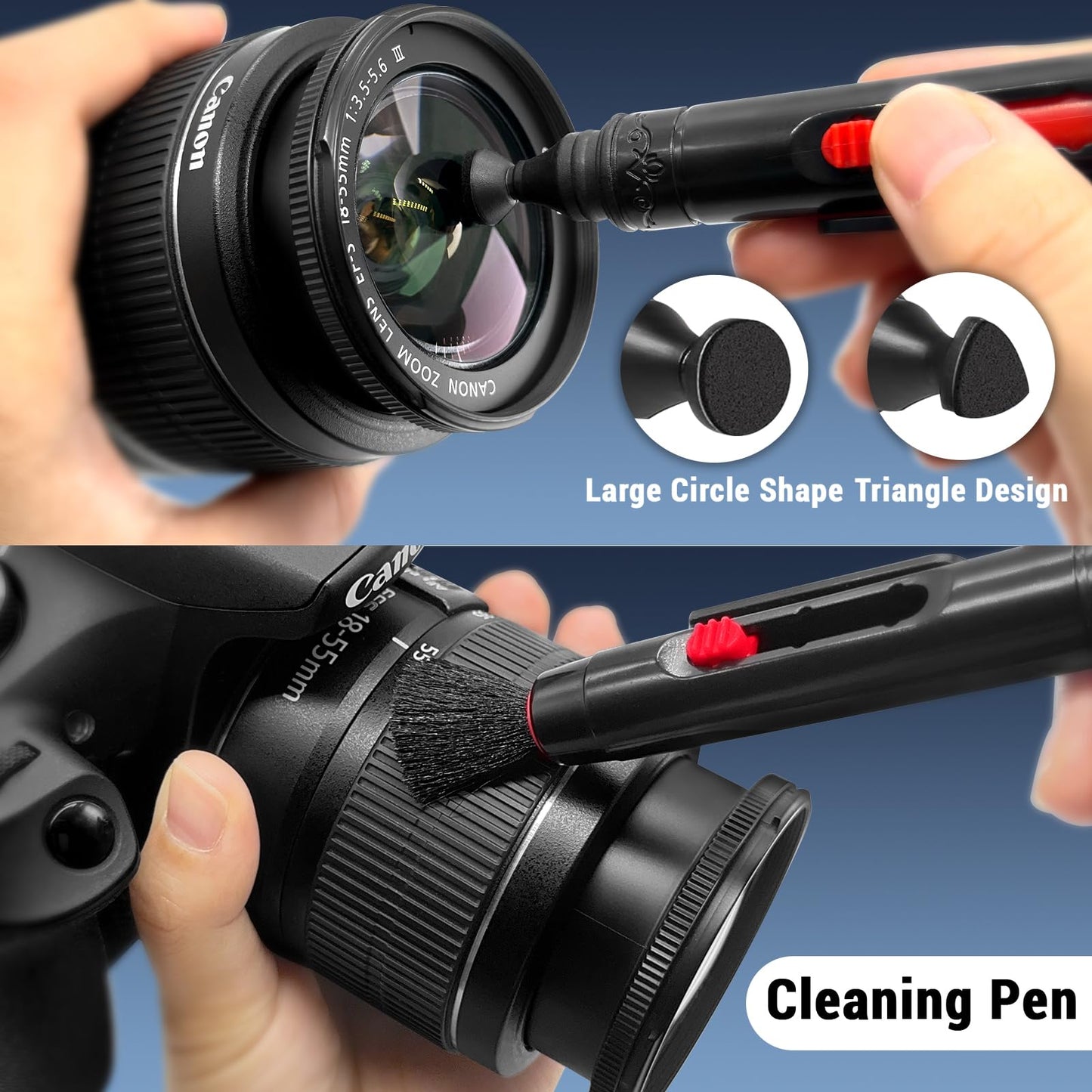 Kamera Reinigungsset für Digitale Spiegelreflexkamera, Kompatibel mit Canon Sony Nikon Pentax, Kamera Objektiv Sensor Reinigungsset, Kamera Reinigung Zubehör, Camera Lens Cleaning Kit