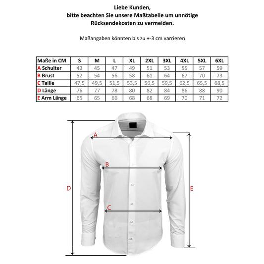 Baxboy Herren-Hemd Langarm/Business Freizeit Hochzeit/Bügelleicht/Slim-Fit/Anzug Kentkragen Hemd B-500, Farbe:Grau, Größen:M
