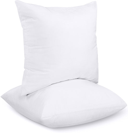 Utopia Bedding 2er Set Kissenfüllung 45 x 45 cm, Innenkissen Füllkissen Kopfkissen Sofakissen (Weiß)