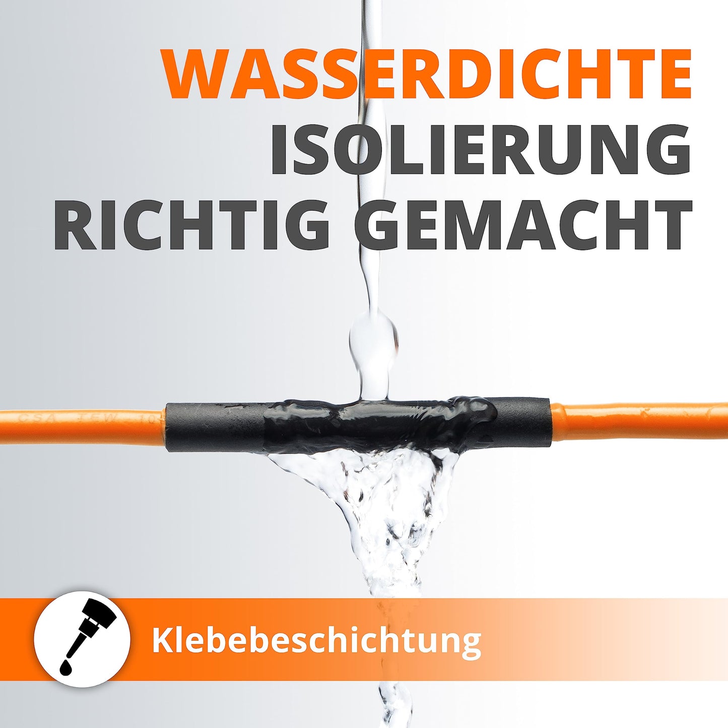 Wirefy Schrumpfschlauch Metrware mit Kleber 15m - 3:1 Schrumpfverhältnis, Doppelwandiger Schrumpfschlauch Wasserdicht - Heat Shrink Tube Set Schwarz Ø 3,2mm
