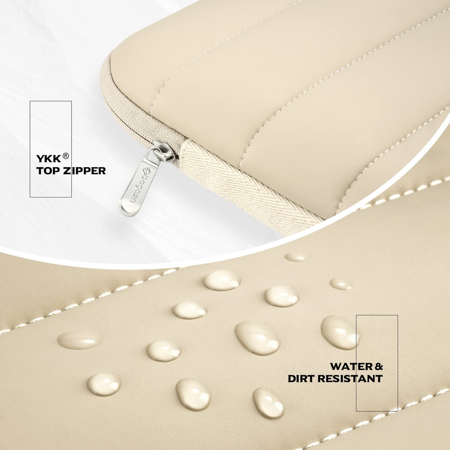 Bagasin Laptop Hülle Tasche, 15 15,6 16 Zoll TSA Laptoptasche Schutzhülle Sleeve Wasserdicht mit 4-lagigem Schutz, Laptophülle für MacBook, HP, Dell, Lenovo, Asus Notebook