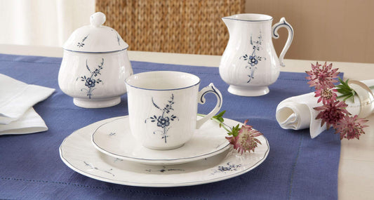 Villeroy & Boch Vieux Luxemburg Geschirr-Set, Porzellan, Weiß, 30 teilig