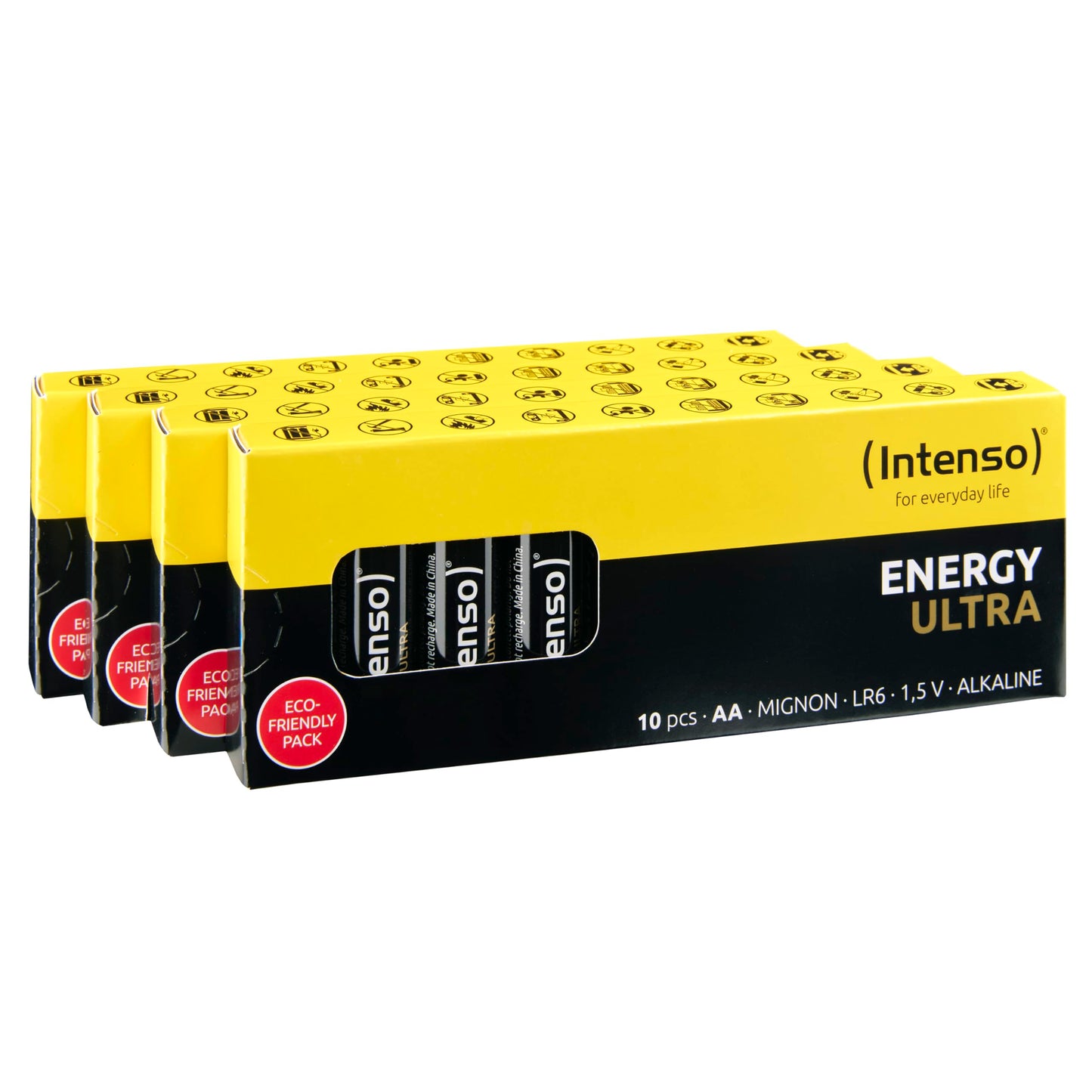 Intenso Energy Ultra AA Mignon LR6 Alkaline Batterien, Silber, (40Stück )