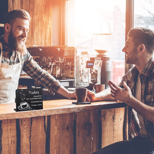 FENGQ Kreidetafel Klein set, 20 Stück Buffet Schilder, schiefertafel zum beschriften, Preisschilder Aufsteller, für Bäckerei, Buffet, Hochzeit, Party, Preisschilder, Café, 7.5 x 10cm (Schwarz/L Form)