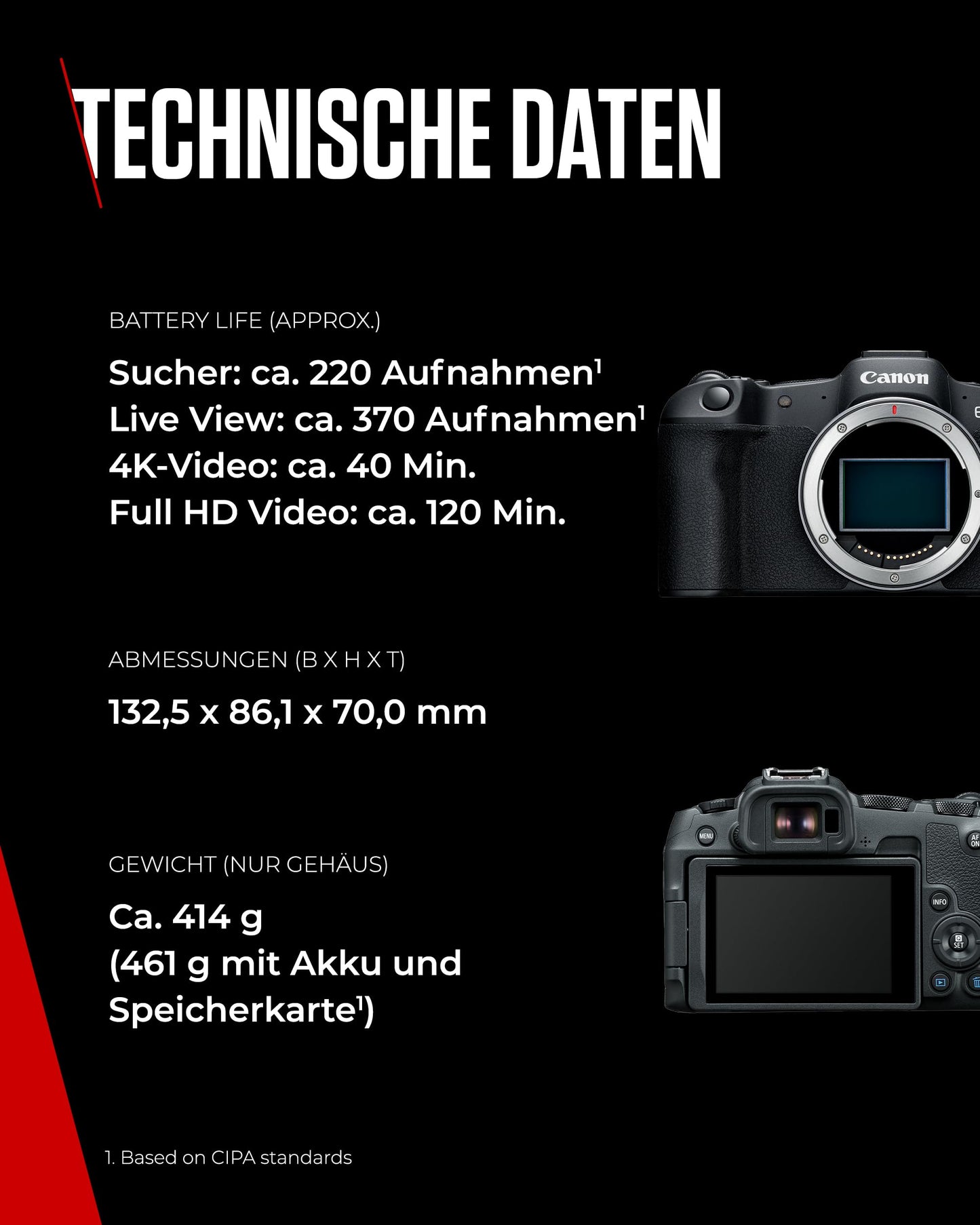 Canon EOS R8 Systemkamera - Spiegellose Vollformat Kamera (Digitalkamera mit Autofokus und Motiverkennung für Augen Tiere Fahrzeuge, 4k Videokamera, 40 Bilder pro Sekunde, WiFi, Touchscreen)