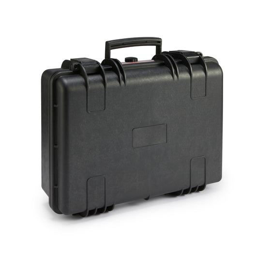 Amazon Basics - Mittlere Schützende Tragbare Harte Kameratasche mit Anpassbarem Passform-Schaumstoff für Drohnen, Kameras, Objektive und Zubehör, Wasserdicht, Stoßfest, 43.6 x 37 x 16.7 cm, Schwarz