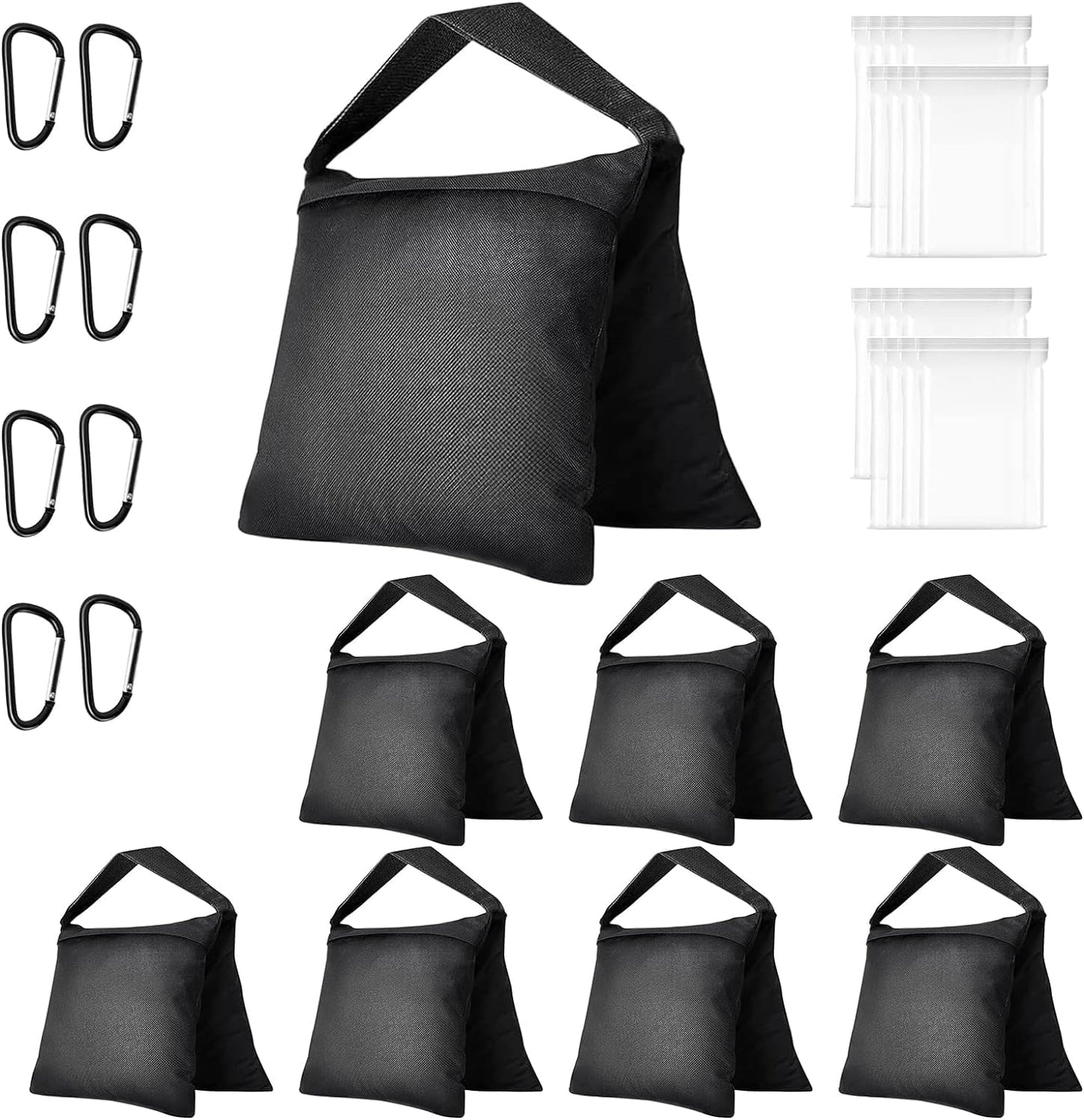 EMART 8 Stück Sandsack für Fotografie, Strapazierfähiger Sandbags für Stative, Videostudios und Garten