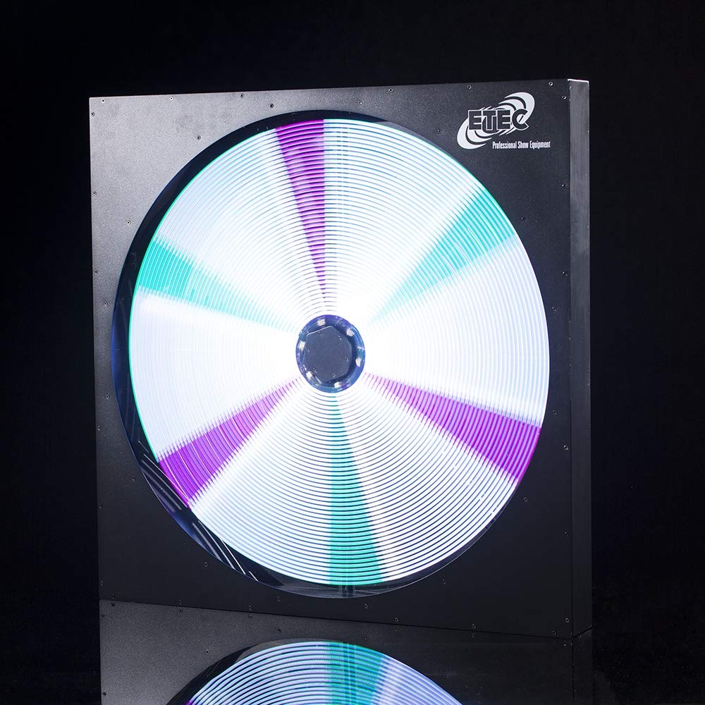 ETEC Professional LED Fan 7070 RGB DMX Ventilatoreffekt Rotation Veranstaltung Event Bühne Festival DJ Party Disco Lichteffekt