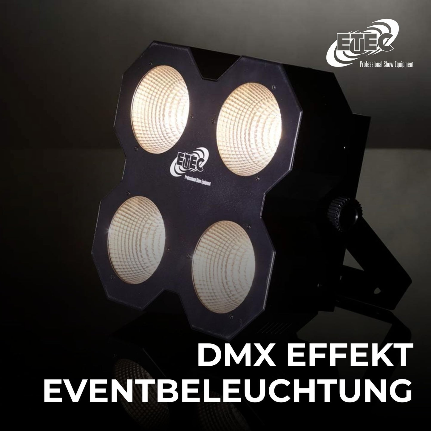 ETEC Professional LED Audience Blinder AB100 COB 4x50 Watt warmweiß DMX Effekt Bühne Club DJ Veranstaltung Eventbeleuchtung