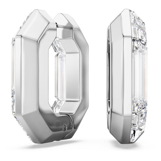 Swarovski Lucent Kreolen, Achteckform, Klein, Blau