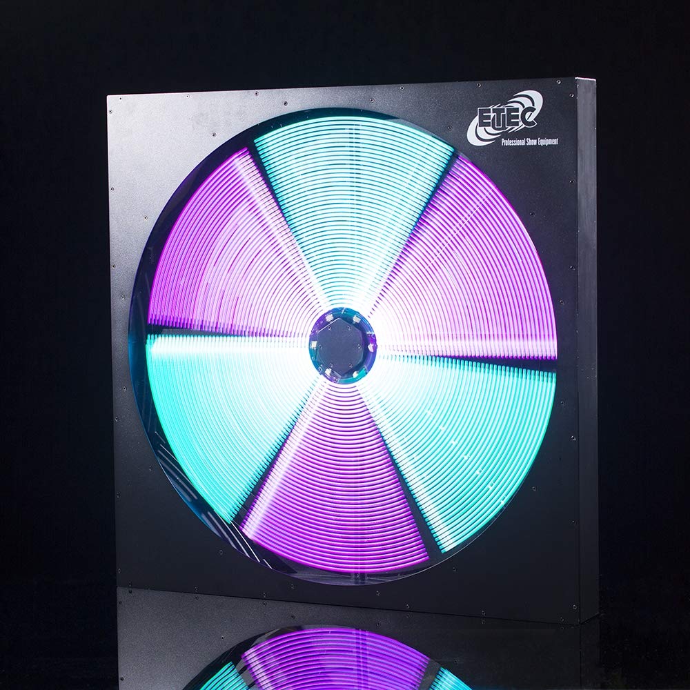 ETEC Professional LED Fan 7070 RGB DMX Ventilatoreffekt Rotation Veranstaltung Event Bühne Festival DJ Party Disco Lichteffekt