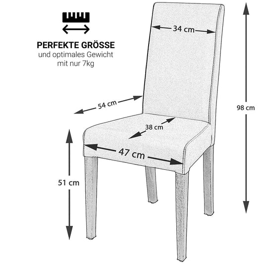 Staboos CH22 Esszimmerstuhle 2er Set Holz Stuhl bis 120 kg - Fertig montiert - Polsterstuhl aus massiv Holz Buche (Nussbaum - Braun)
