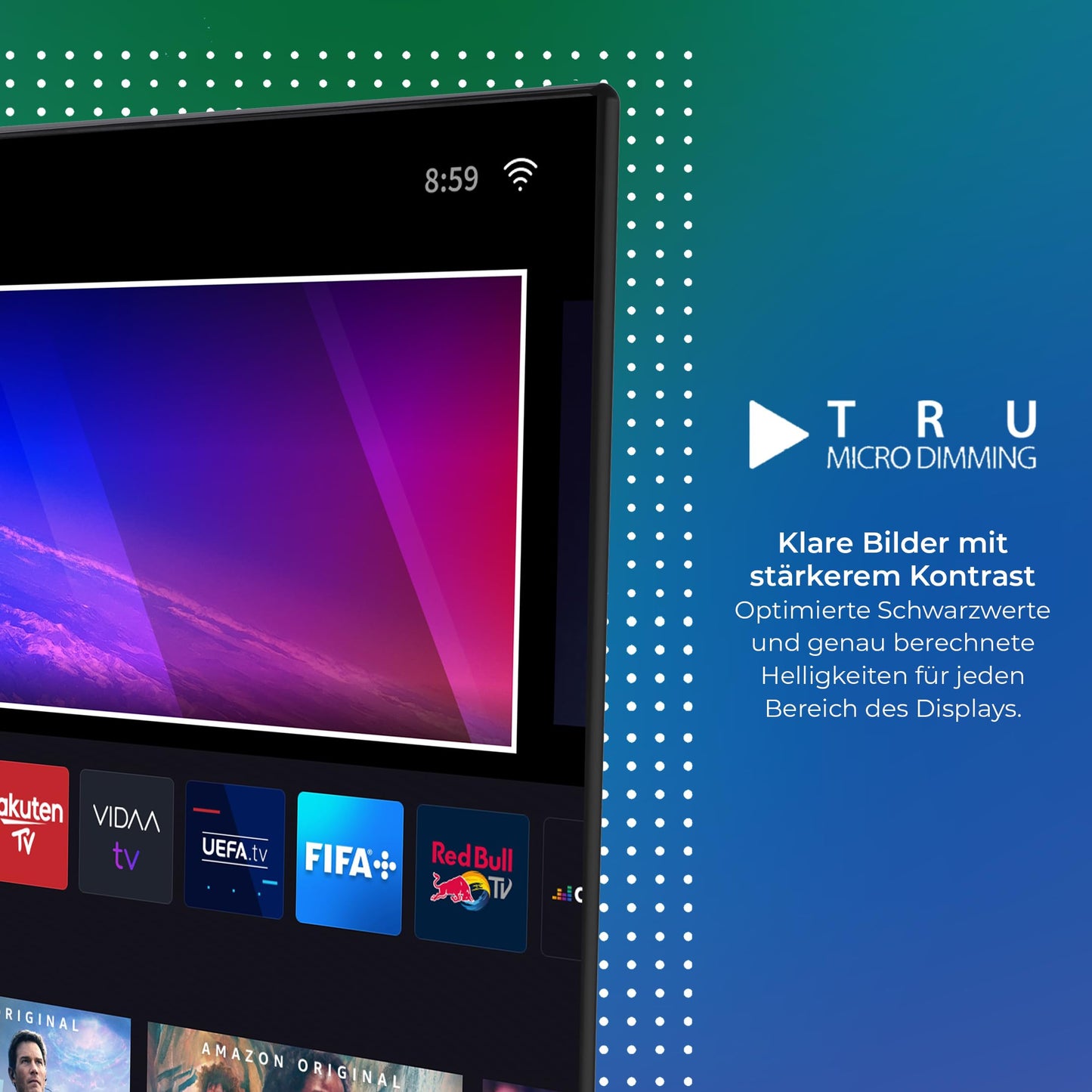 Toshiba 32WV3E63DAZ 32 Zoll Fernseher/VIDAA Smart TV (HD Ready, HDR, Triple-Tuner, Bluetooth, Dolby Audio) [2024]
