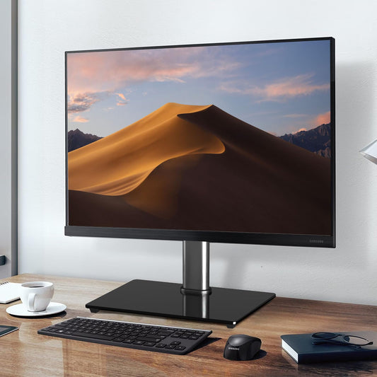 suptek TV Ständer Schwenkbar for 26-55 inch LED OLED Flat Curved Screens bis zu 50 KG, TV Stand höhenvertsellbar, TV Standfuss, Max VESA 400x400mm, TS202