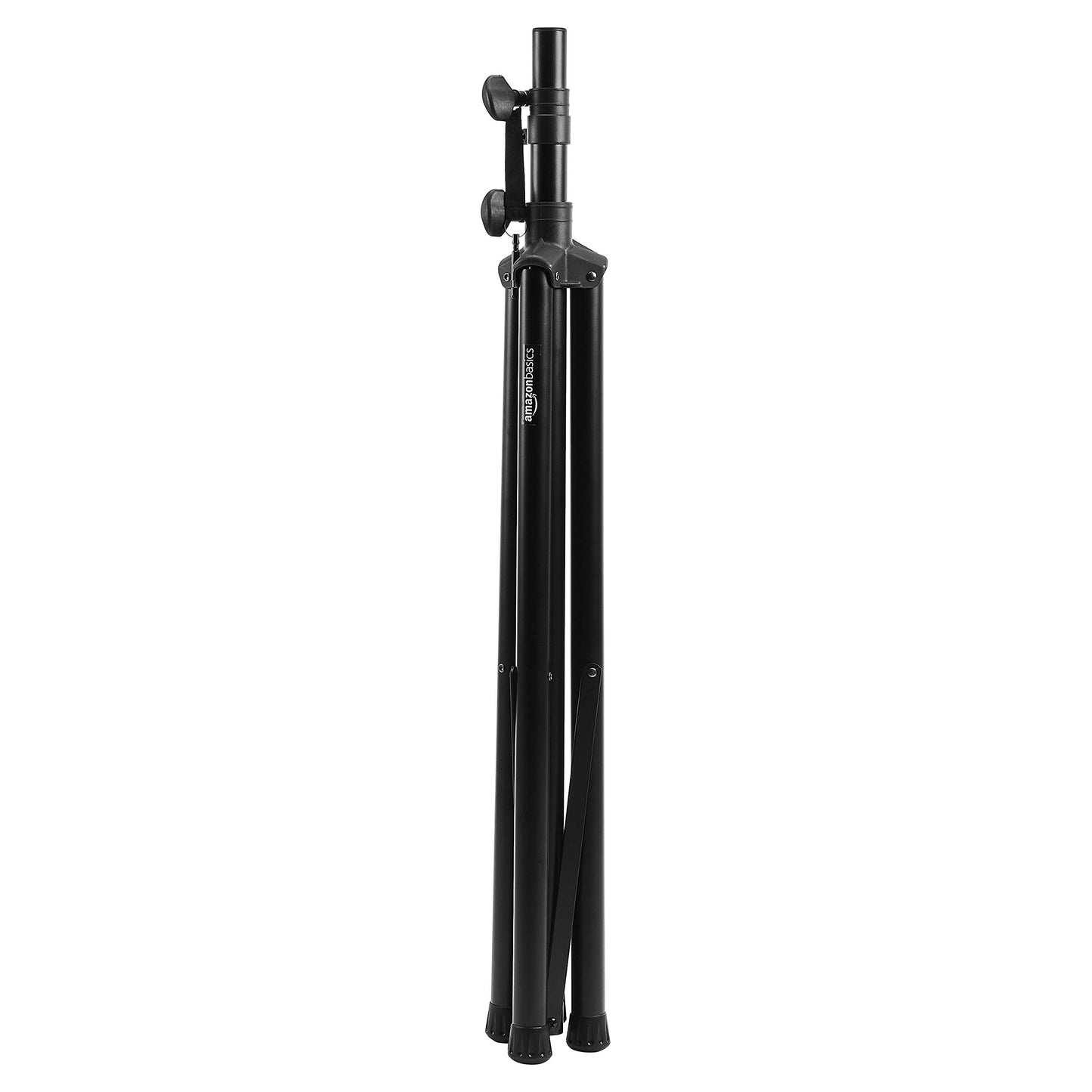 Amazon Basics - Verstellbarer Lautsprecherständer - 120 cm bis 200 cm Stahl, Schwarz