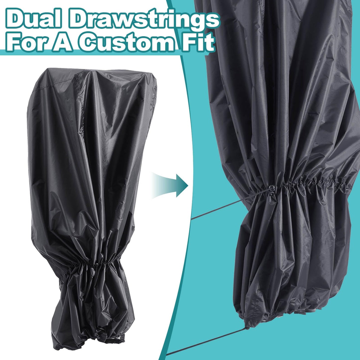 Ribbonlic Podium Schutzhülle für Kanzel, Rednerpult, wasserabweisend, PVC-beschichtetes Polyester, Podiumabdeckung für Podiumständer, Lehrer, Staffelei, Schreibtischregal, 61 cm L x 45 cm B x 124 cm H