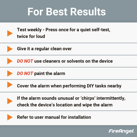 Fire Angel FA3820-EUX10 Kohlenmonoxid-Melder inkl. 10 Jahres-Batterie batteriebetrieben detektiert Ko