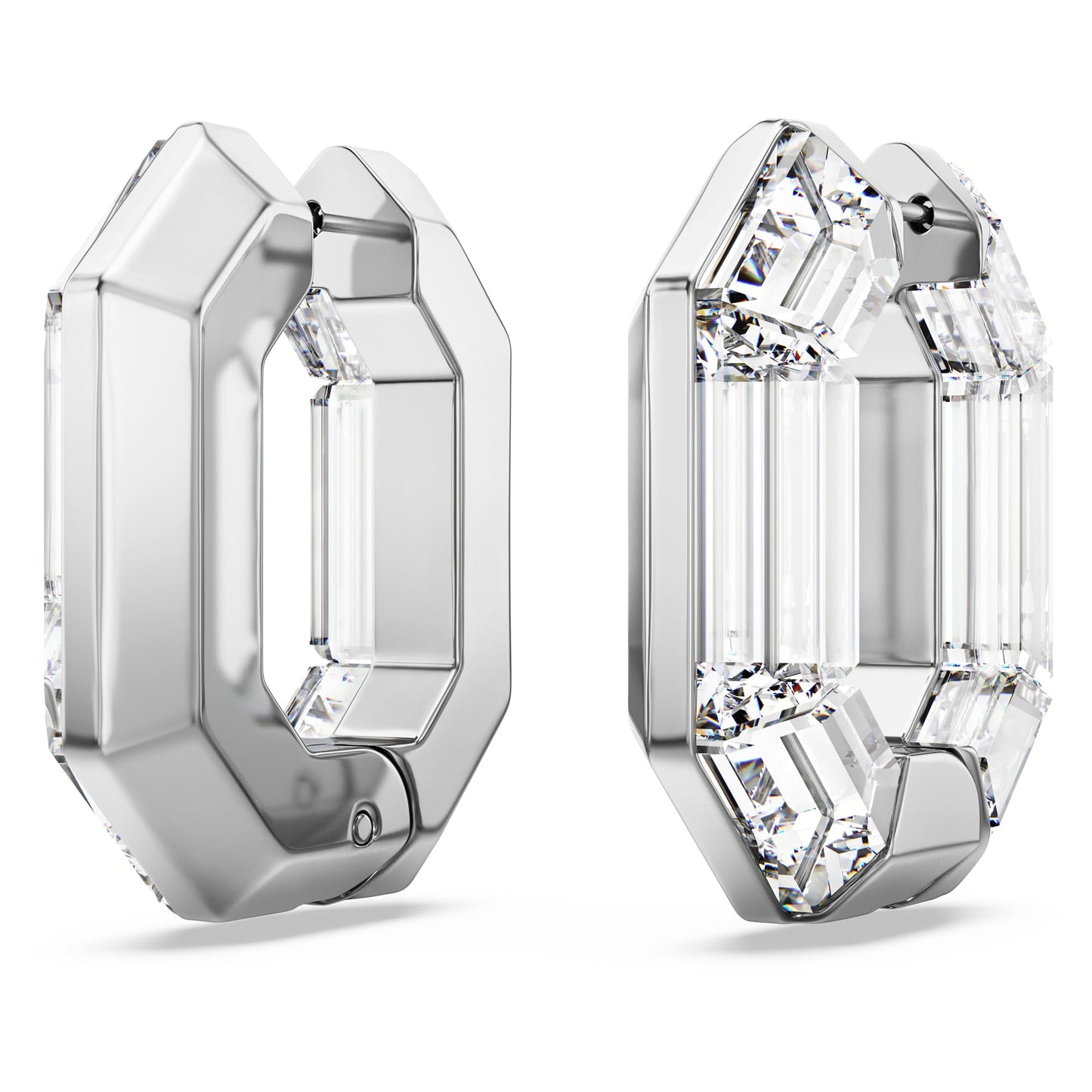 Swarovski Lucent Kreolen, Achteckform, Klein, Blau