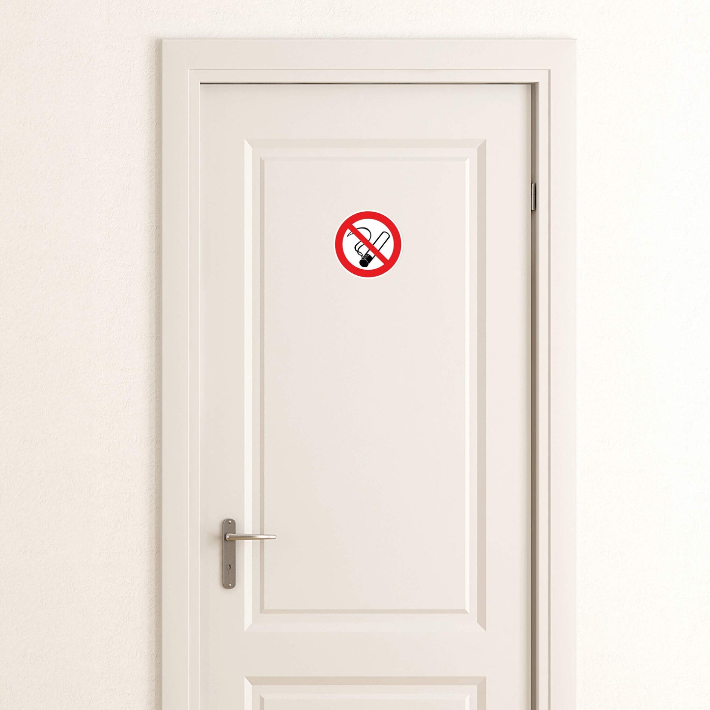 15 Stück Rauchen verboten Aufkleber Ø 7cm Sticker mit UV Schutz Warnzeichen für Außen-und Innenbereich Rauchverbot Schild